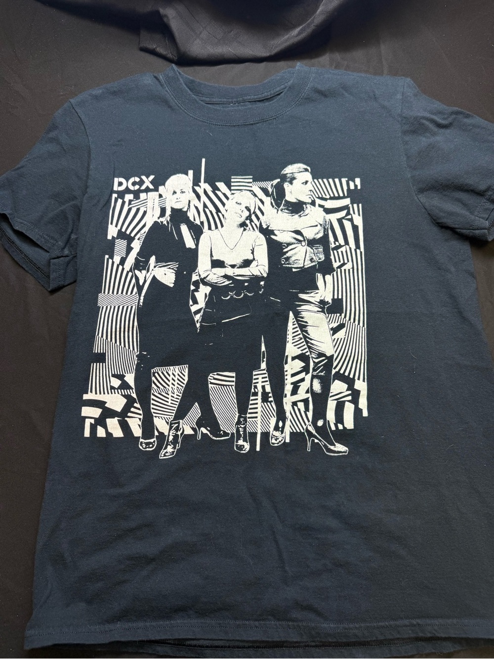 Dixie Chicks MMXVI Tour Black T-Shirt with White Graphic Band Print